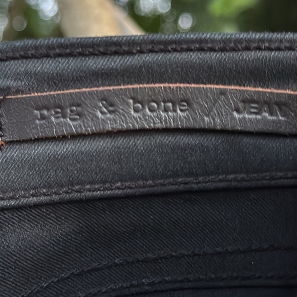 Rag & Bone skinny jeans, back ankle lace up, wax denim, size 28 - Picture 6 of 7